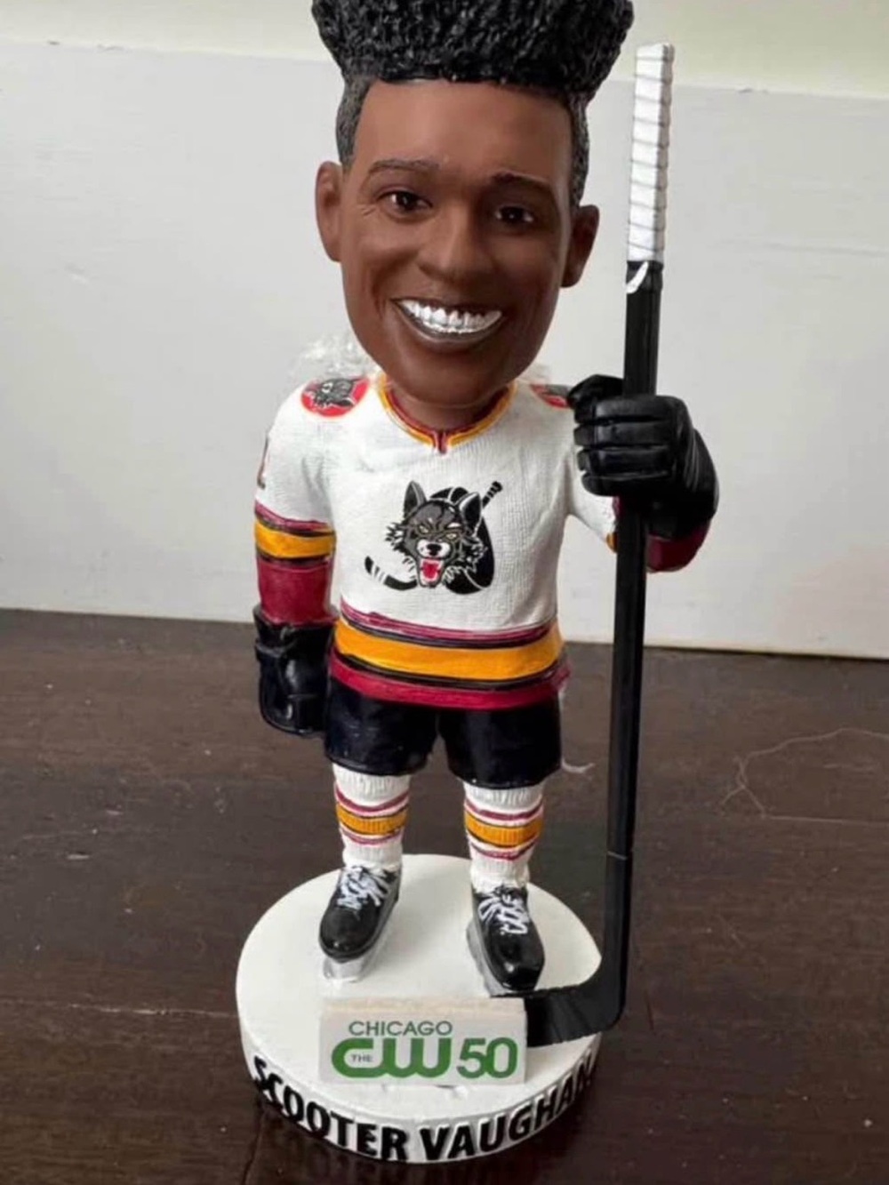 Limited Edition Chicago Wolves Scooter Vaughan Bobblehead